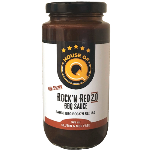 House of Q Rock'n Red 2.0 BBQ Sauce 375ML
