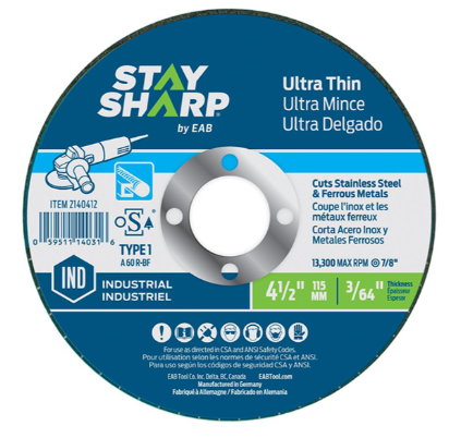 4-1/2" ULTRA THIN CUTTING WHEEL