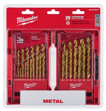 THUNDERBOLT TITANIUM DRILL BIT SET - 29PC