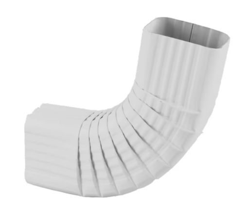ALUM ELBOW 2.5" X 2.5"  SQ WOLF WHITE (50/CTN)