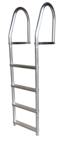 4 STEP DOCK LADDER ALUMINUM W RAILS