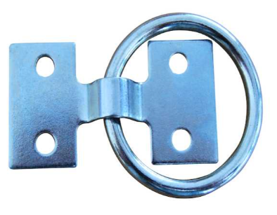 DOCK RING 2IN X 1/4IN  2000LBS ZINC