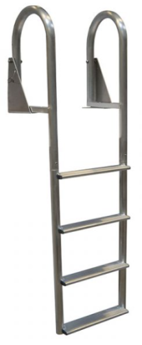 4 STEP FLIP UP LADDER  WIDE ALUMINUM WELD