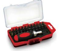 37PC RATCHETING SCREWDRIVER BIT SET