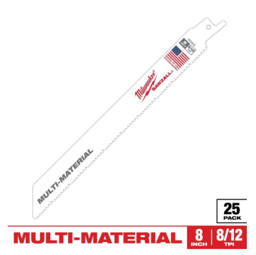 MULTI-MATERIAL 8" 8 1/2 TPI