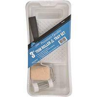 MINI-ROLLER/TRAY SET 3" POLY 