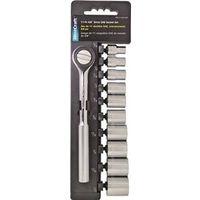 SOCKET SET 11PC 3/8DRIVE SAE 