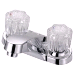 FAUCET LAV 4IN 2HNDL ACRYL CHR 