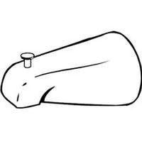 BATHTUB SPOUT-DIVERTER BR NIC 