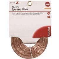 WIRE SPEAKER 18GAU 100FT CLEAR 