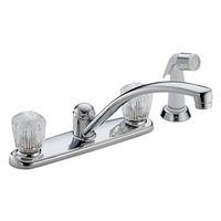 KITCHEN FAUCET 2-HNDL SPRAY CH 