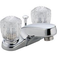 LAV FAUCET 2-HNDL POPUP CHROME 
