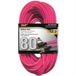 CORD EXT OTDR 12/3X80FT NEOPNK 