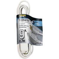CORD EXT INDR 16/2SPTX9FT WHT 