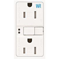 RECEPT GFCI 15A DECO TR WR WHT 