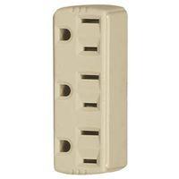 TAP 3 OUTLET GND 2P3W PLAST IV 