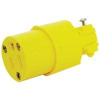CONNECTOR M PLUG 15A 125V YEL 
