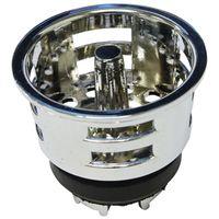 STRAINER BASKET SINK CHROME 