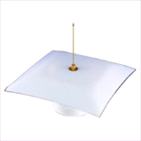 FIXTURE CEIL 2LT SEMI/CHN WHT 