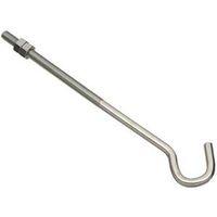 BOLT J-HOOK 3/8X10IN ZINC 