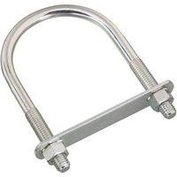 BOLT U PLATE/NUT .5X3.5X6IN ZN 