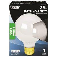 BULB DCRTV WHITE GLOBE G25 25W 