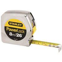 TAPE MEASURE 1"X26'8M POWRLOCK 