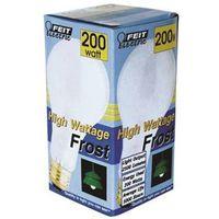 200 WATT A-23 130 VOLT FROSTED BULB 