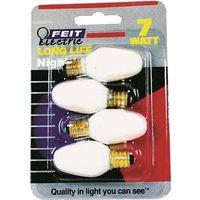 BULB NLGT WHITE CNDL C7 7W PK4 