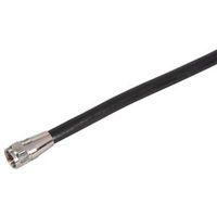 CABLE COAX RG6/F CONN 12FT BLK 
