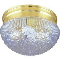 FIXTURE CEIL 2LT MED FACETD PB 