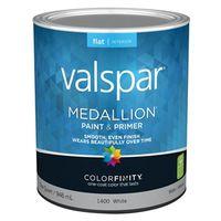 LATEX FLAT WHITE PAINT-QUART 