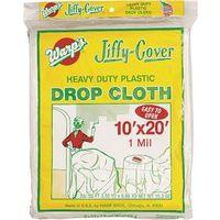 DROP CLOTH 10X20'X1MIL PLASTIC 