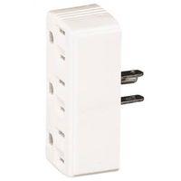TAP OUTLET 3 WHT 15A 125V 