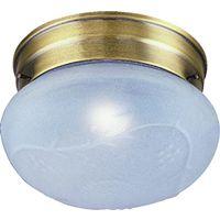 FIXTURE CEIL 1LT FLUSH ANT BRS 
