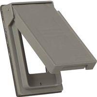 COVER GFCI OUTLET GRAY 