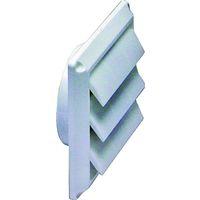 4" LOUVER VENT FACE  WHITE 