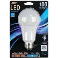 BULB LIGHT LED 100W A19 5000K 