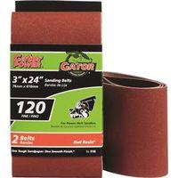 3X24 120GRIT ALUM OX BELT 2PK 