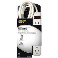 STRIP 6OUT SAFETY 8FT CORD WHT 