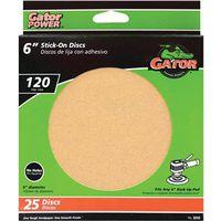 6IN GOLD STICK-ON DISC 120# 