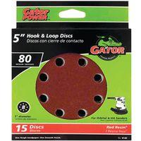 5IN 80GRIT 8HOLE HK/LOOP 15PK 
