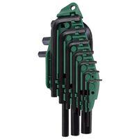 KEY HEX SET 10PC SAE SHORT ARM 