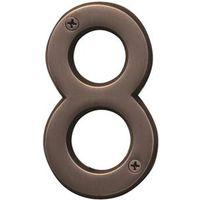NUMBER HOUSE 8 SB 4IN OLD BRZ 
