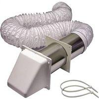DRYER VENT KIT WHITE HOOD 