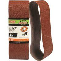 3X21 50GRIT ALUM OX BELT 5PK 