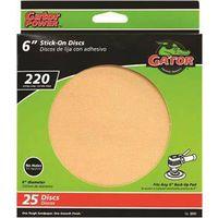 6IN GOLD STICK-ON DISC 220# 