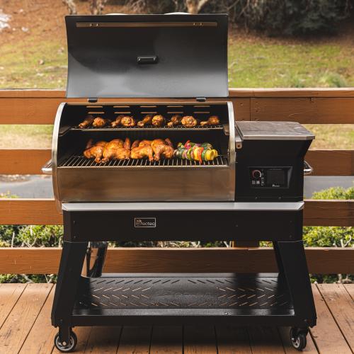 Recteq Deck Boss 800 Wood Pellet WiFi Grill and Smoker Black/Silver – Grills & Smokers | City Lumber | From Contractors to DIY projects, our professional staff will help guide you on your next projct. San Angelo, Texas
