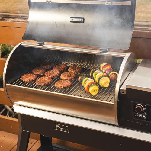 Recteq Patio Legend 400 Wood Pellet WiFi Grill and Smoker Black/Silver – Grills & Smokers | City Lumber | Your One Stop Shop Hardware, Building Supplies & Tools in Texas San Angelo, Texas
