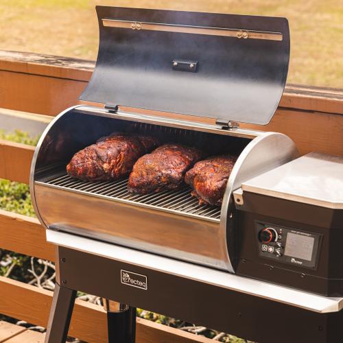 Recteq Patio Legend 400 Wood Pellet WiFi Grill and Smoker Black/Silver – Grills & Smokers | City Lumber | Your One Stop Shop Hardware, Building Supplies & Tools in Texas San Angelo, Texas